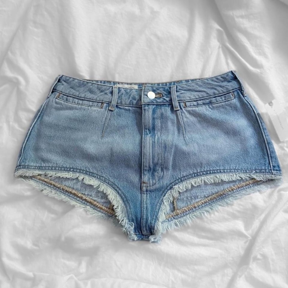 Anthropologie Pilcro Pitched Micro Denim Shorts NWT Size 28